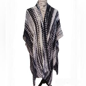Michael Stars tie dye poncho wrap. One size
